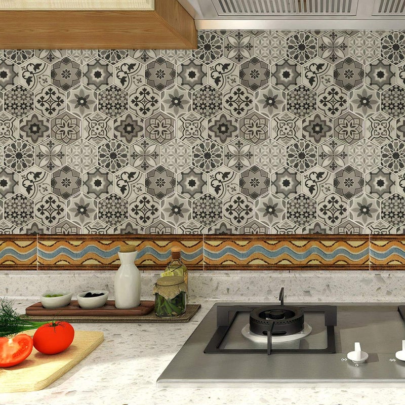 LONGKING Peel and Stick Backsplash Tiles for Kitchen, Talavera Mexican Tiles (10 Sheets) - Image 2
